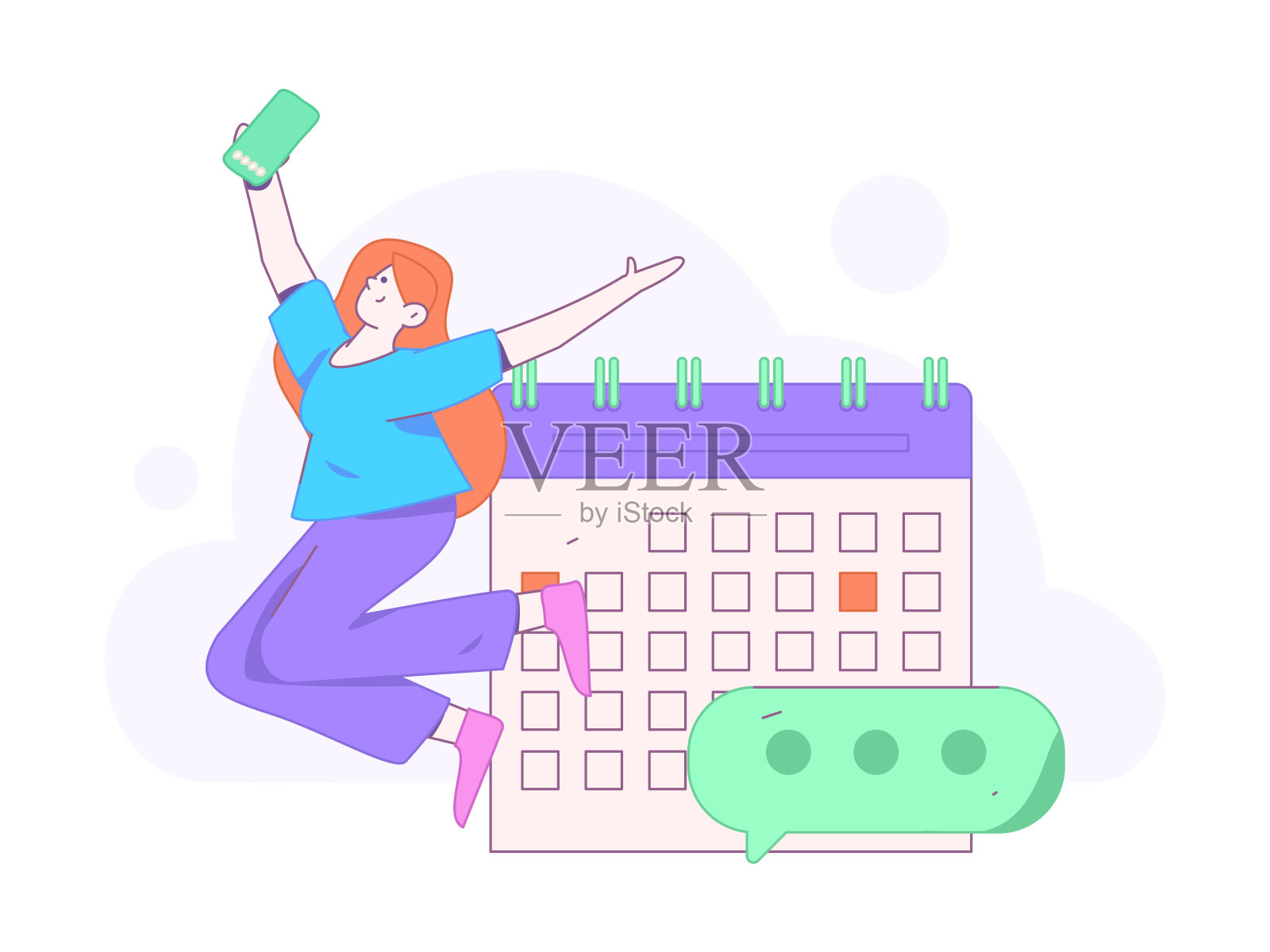 通知公告矢量创意平面手绘插图插画图片素材