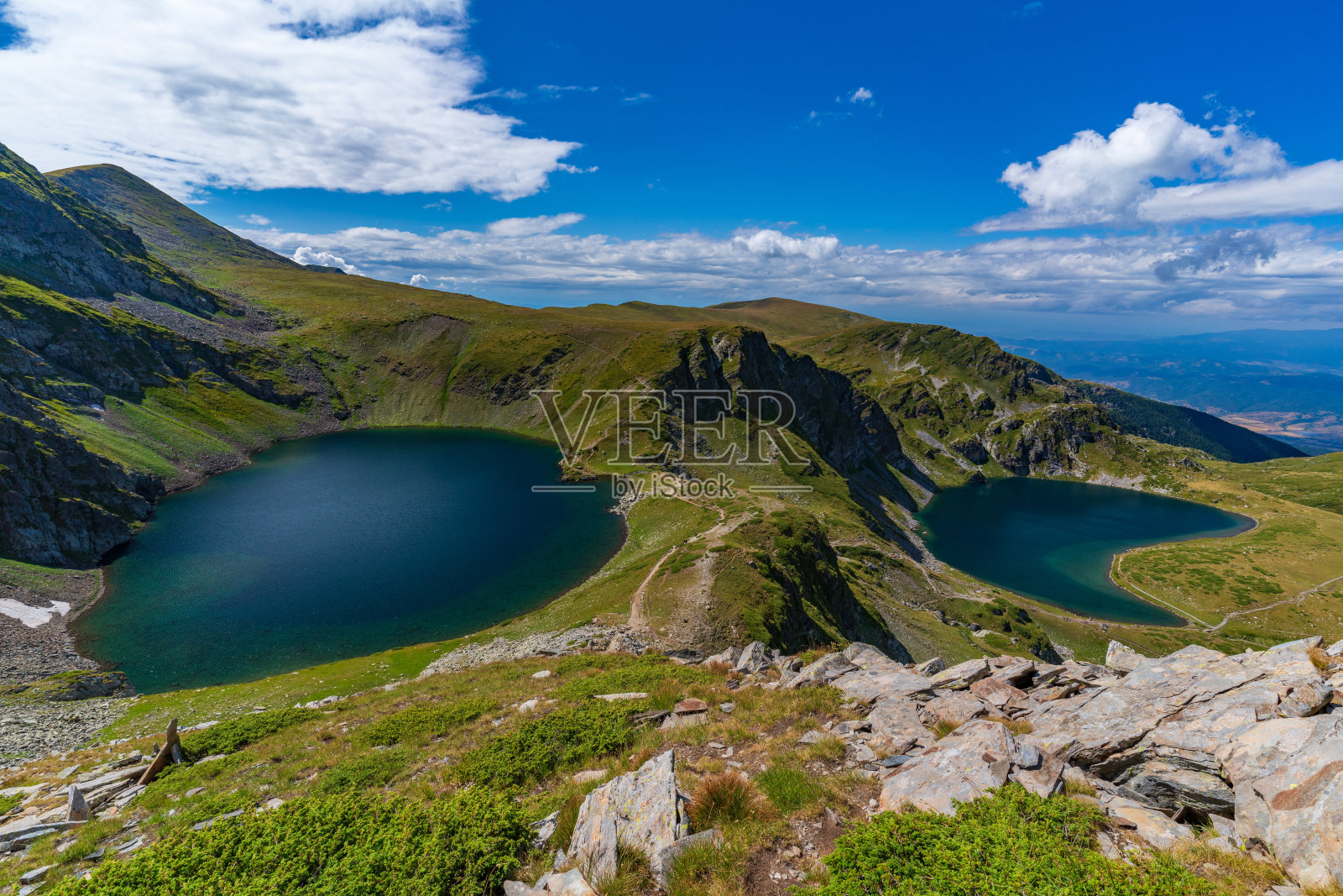 保加利亚里拉山的七个里拉湖照片摄影图片