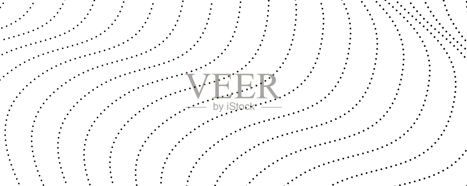 半色调单色背景与流动的点插画图片素材