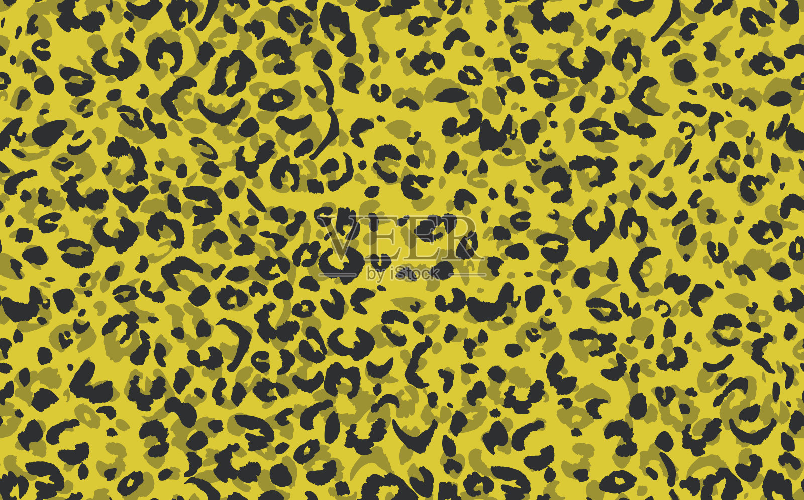 抽象现代豹纹无缝图案。动物潮流背景。彩色装饰矢量股票插图印刷,卡片,明信片,织物,纺织品。现代装饰的风格化皮肤插画图片素材