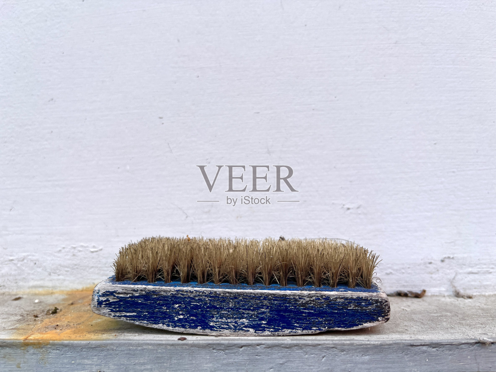 刷毛磨损的清洁刷照片摄影图片