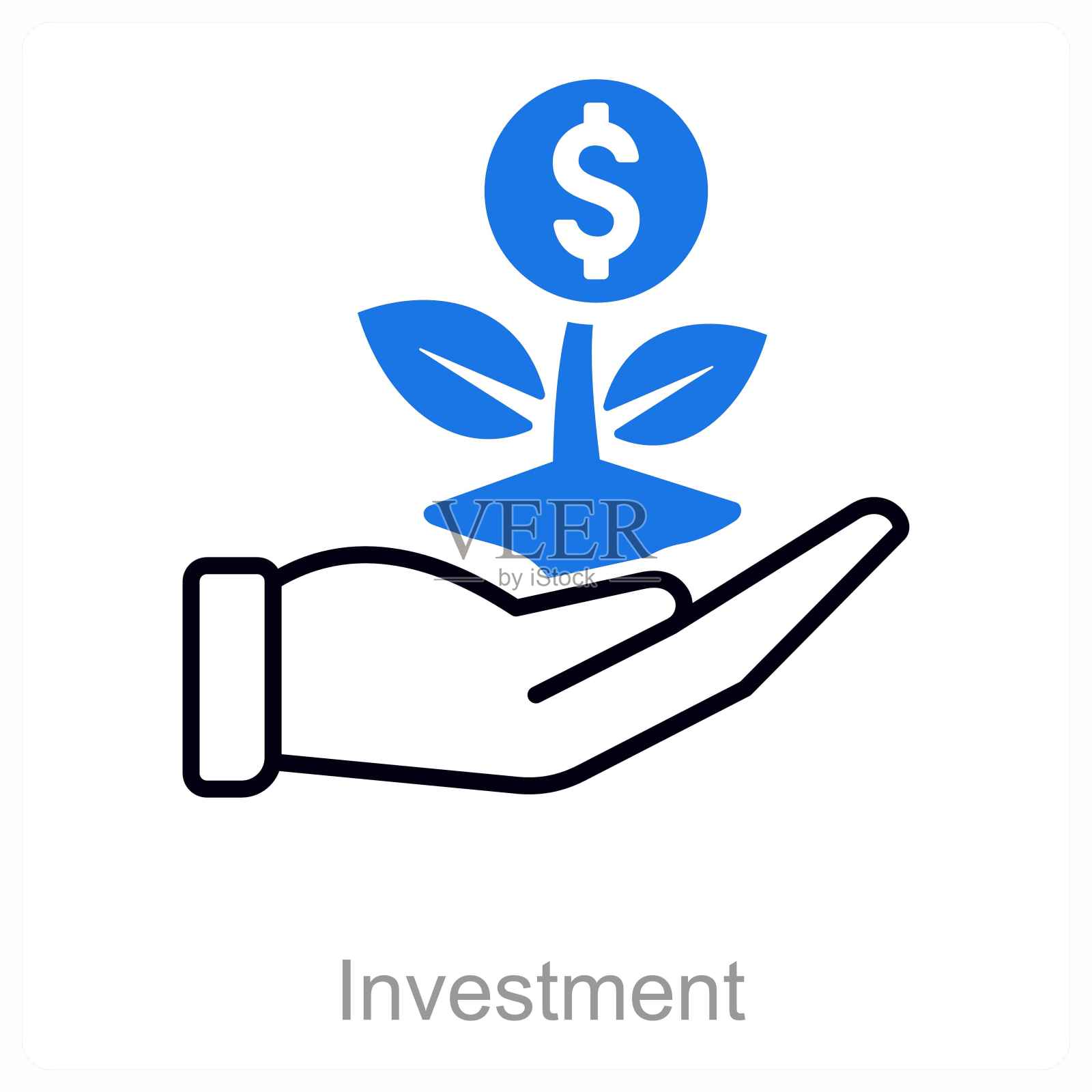 投资插画图片素材