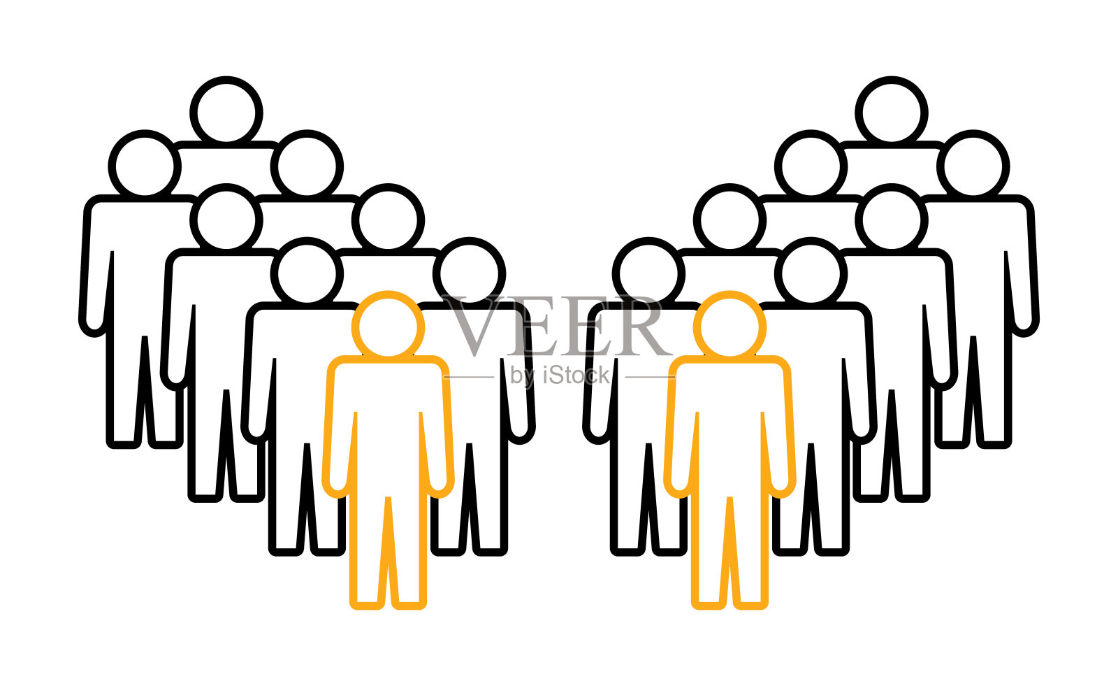 象征,人的象征。插画图片素材