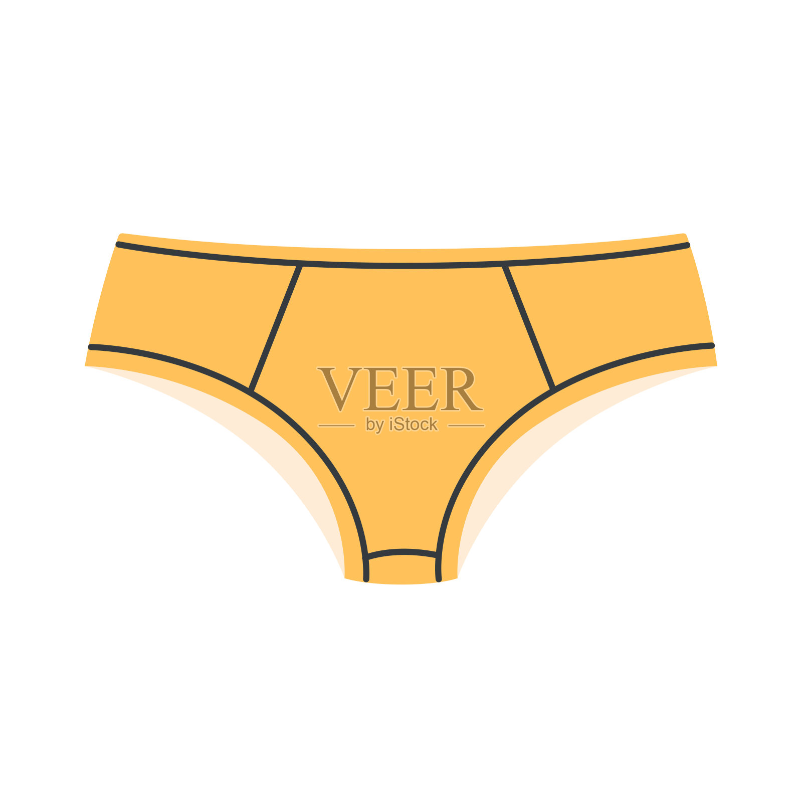 女人的内裤。矢量插图在平面风格插画图片素材