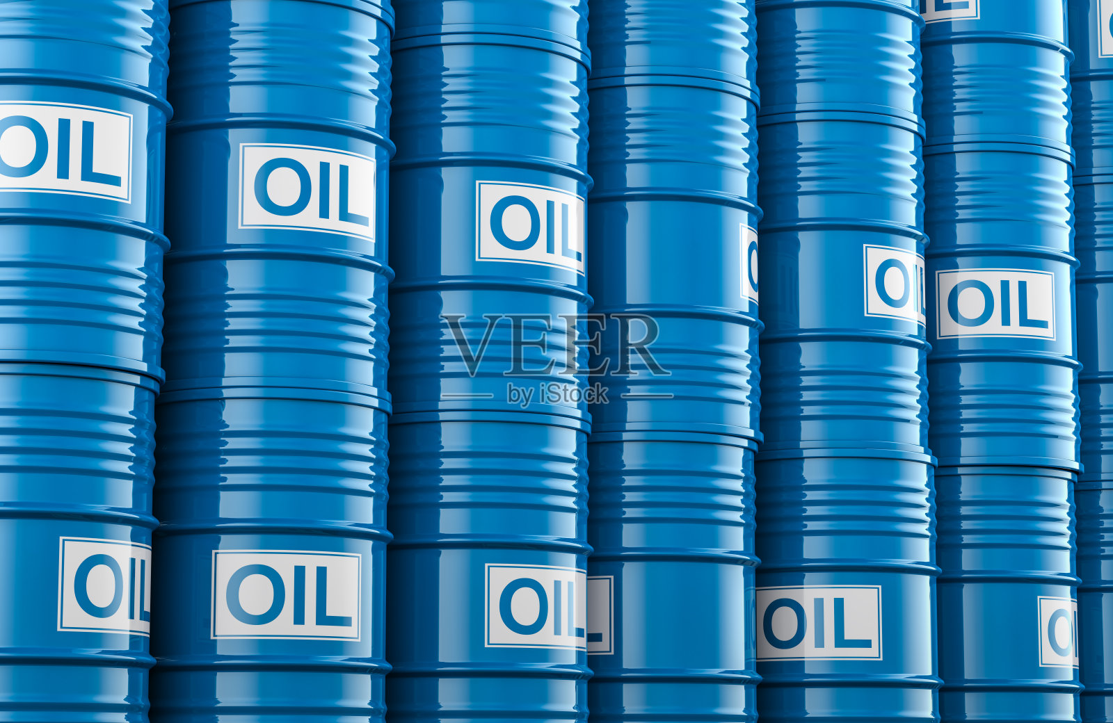 背景来自蓝色油桶,3d渲染照片摄影图片