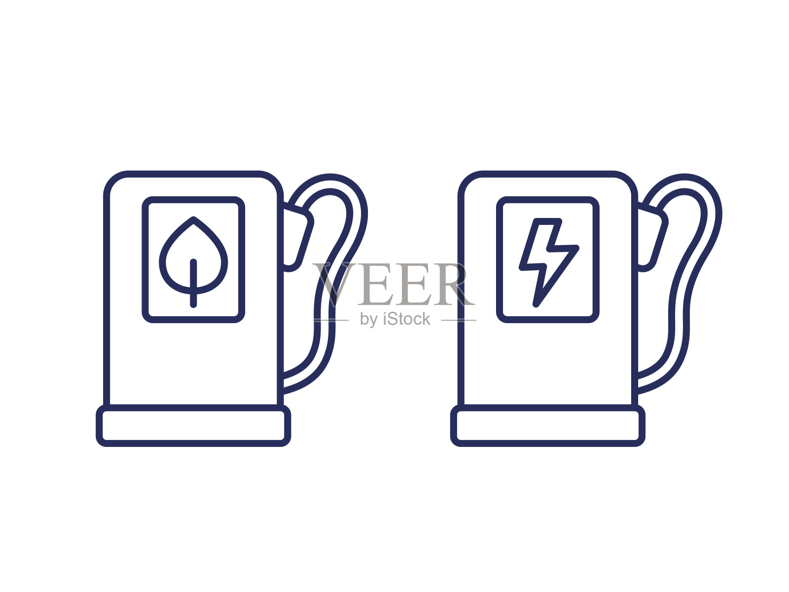 健身,健康,健身房时尚图标上的圆圈插画图片素材