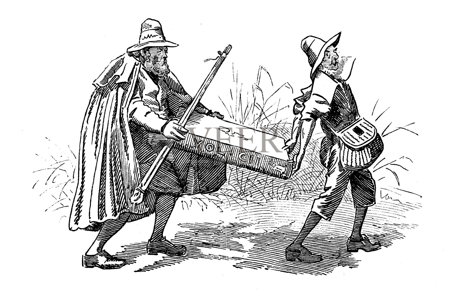 英国讽刺漫画插画图片素材