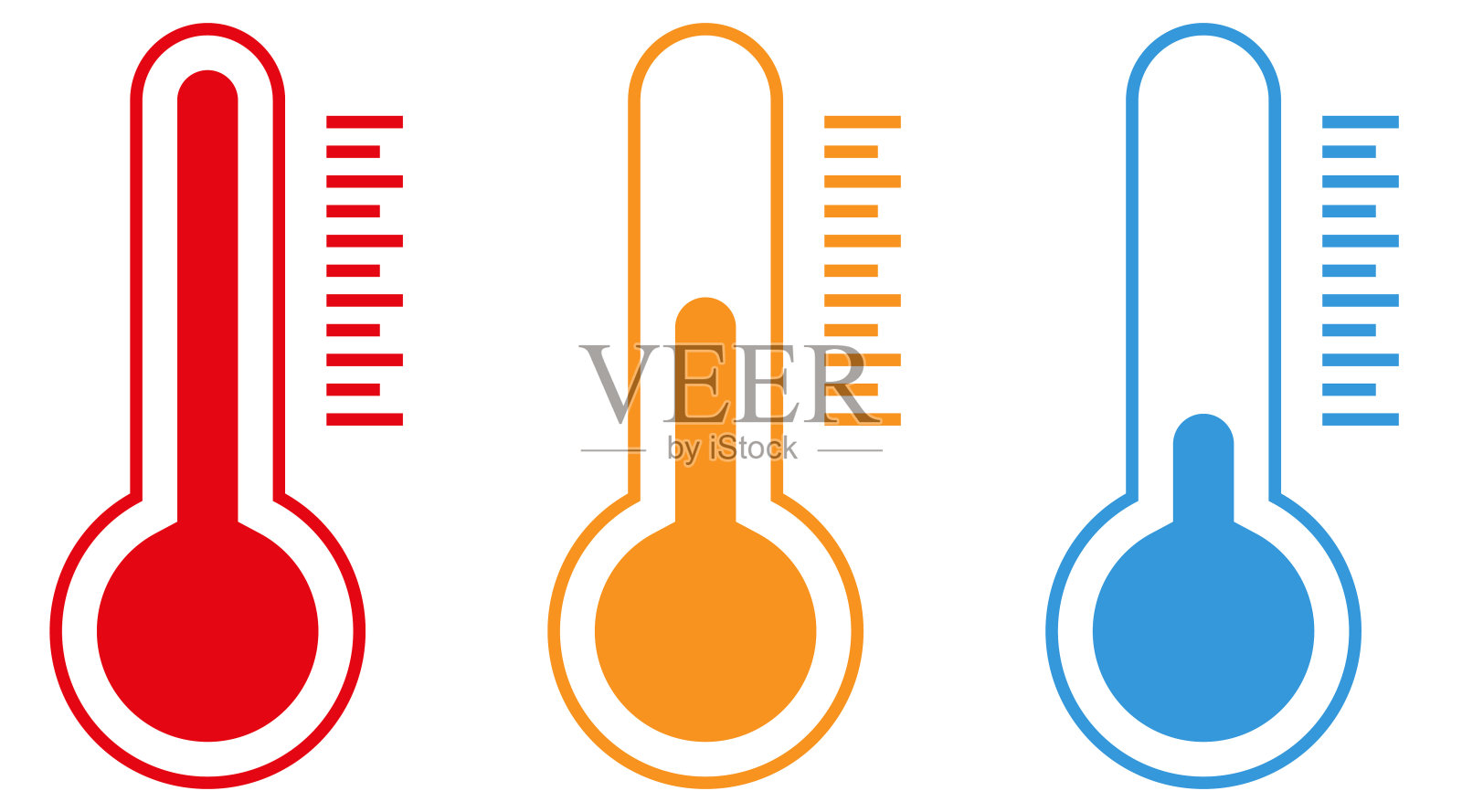 温度图标设置插画图片素材