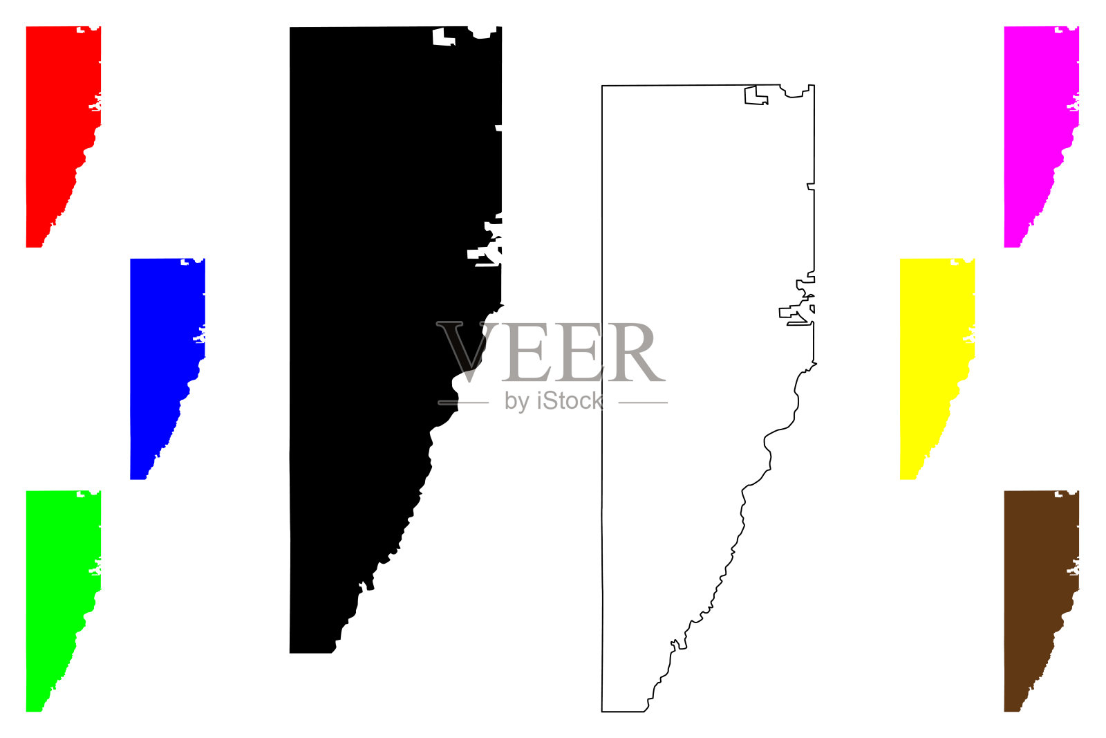 杰斐逊县,科罗拉多州(美国县,美利坚合众国,美国,美国,美国)地图矢量插图,潦草素描杰斐逊地图插画图片素材