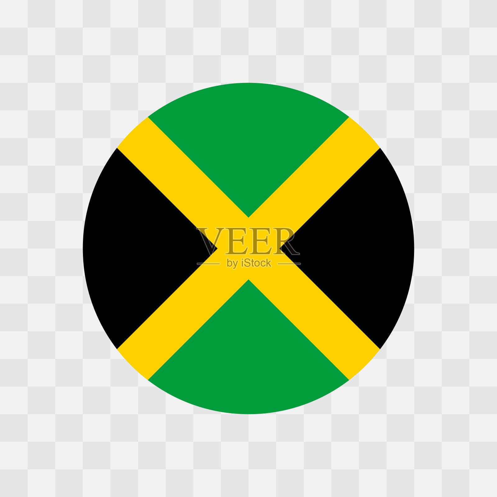 牙买加矢量旗圈插画图片素材