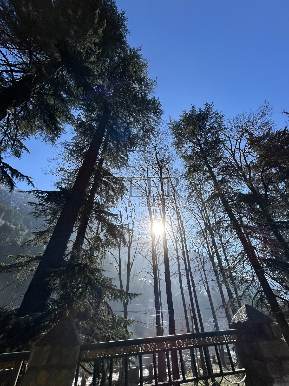 印度的马纳利冰川照片摄影图片