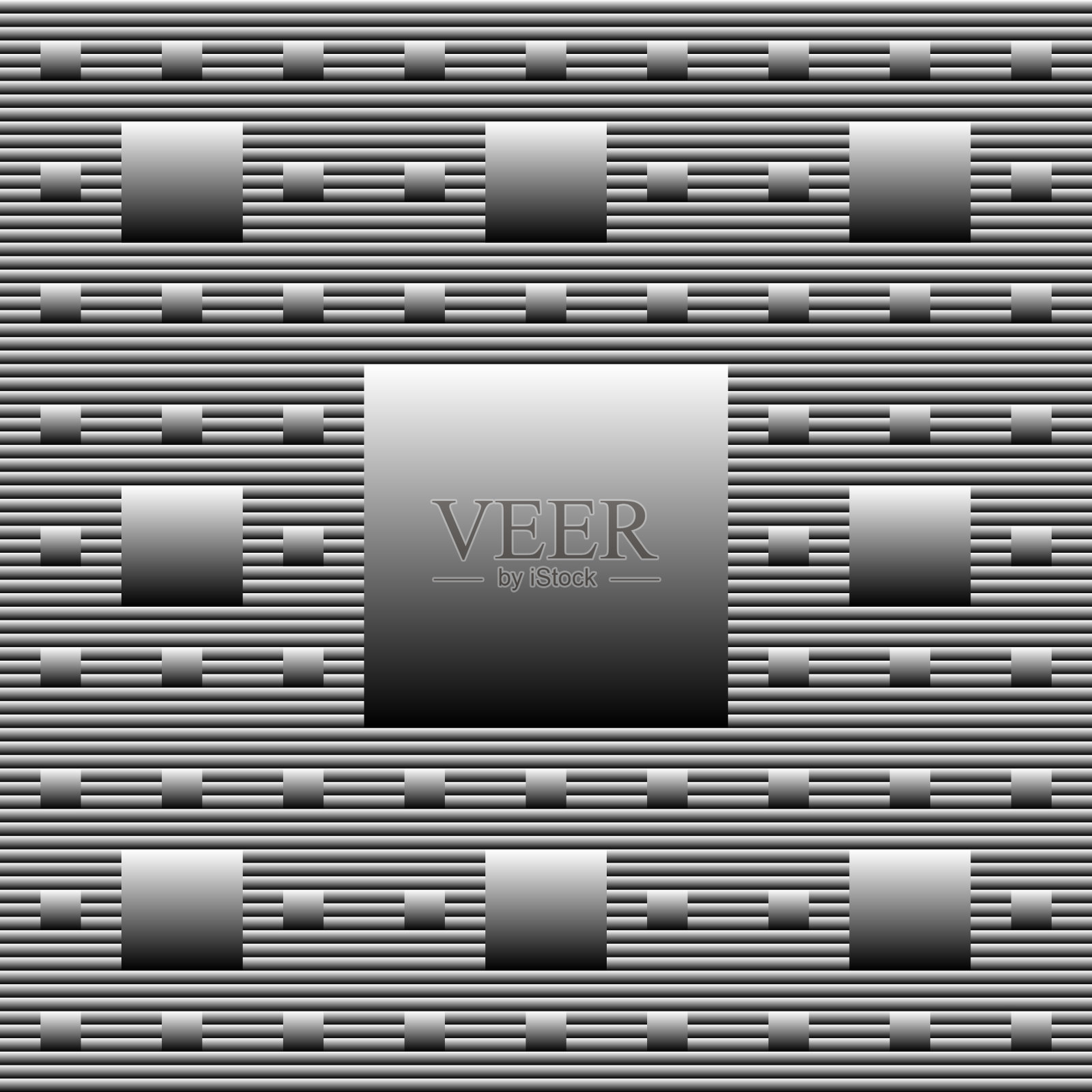 金属银负四层席尔宾斯基地毯分形插画图片素材