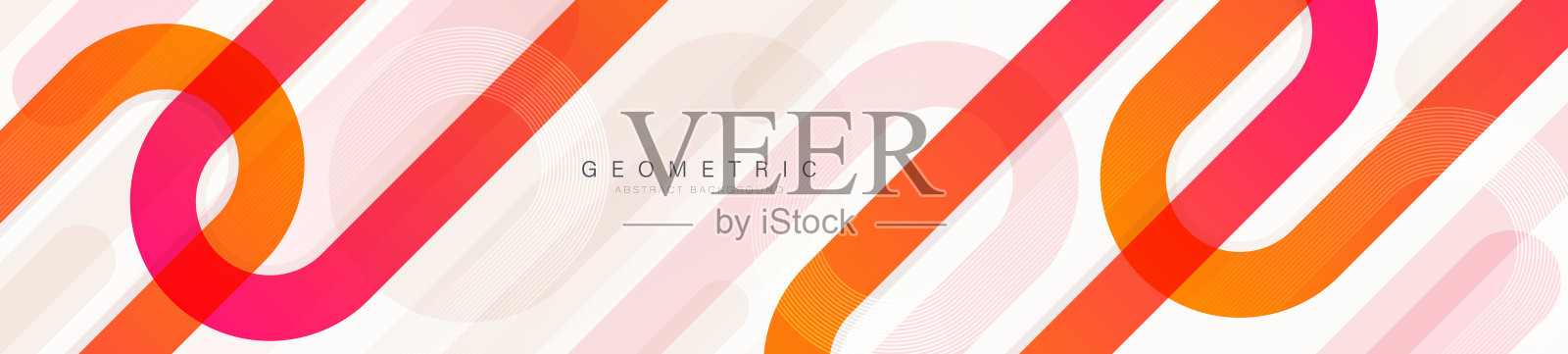 抽象的水平横幅背景。彩色对角线几何形状。现代简约的平面设计元素。适用于封面,页眉,演示文稿,小册子,商业,网站,传单插画图片素材