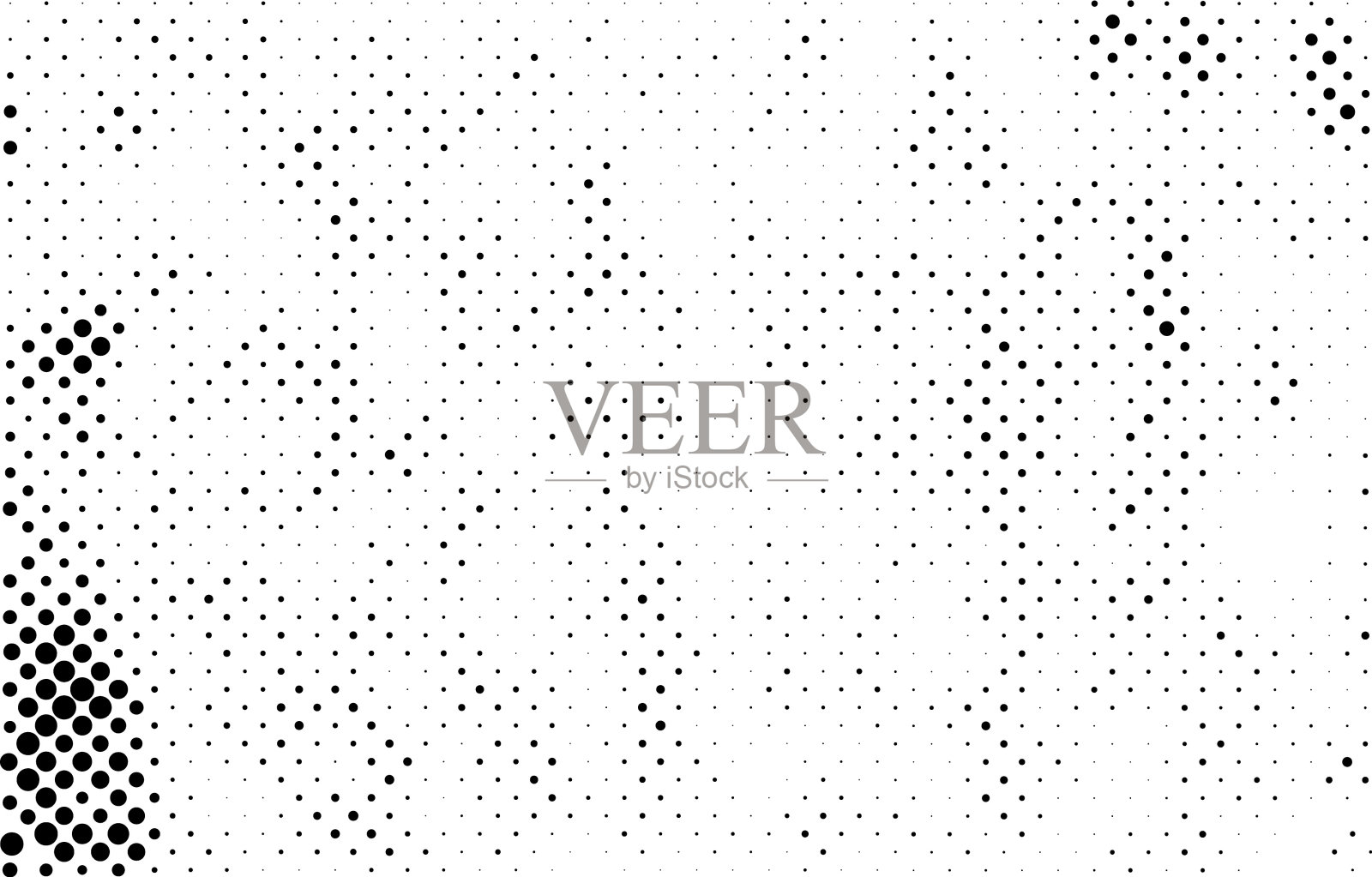 黑白半色调杂色效果有很多网点,黑白半色调网点图案,半色调网点设置图案背景插图,插画图片素材