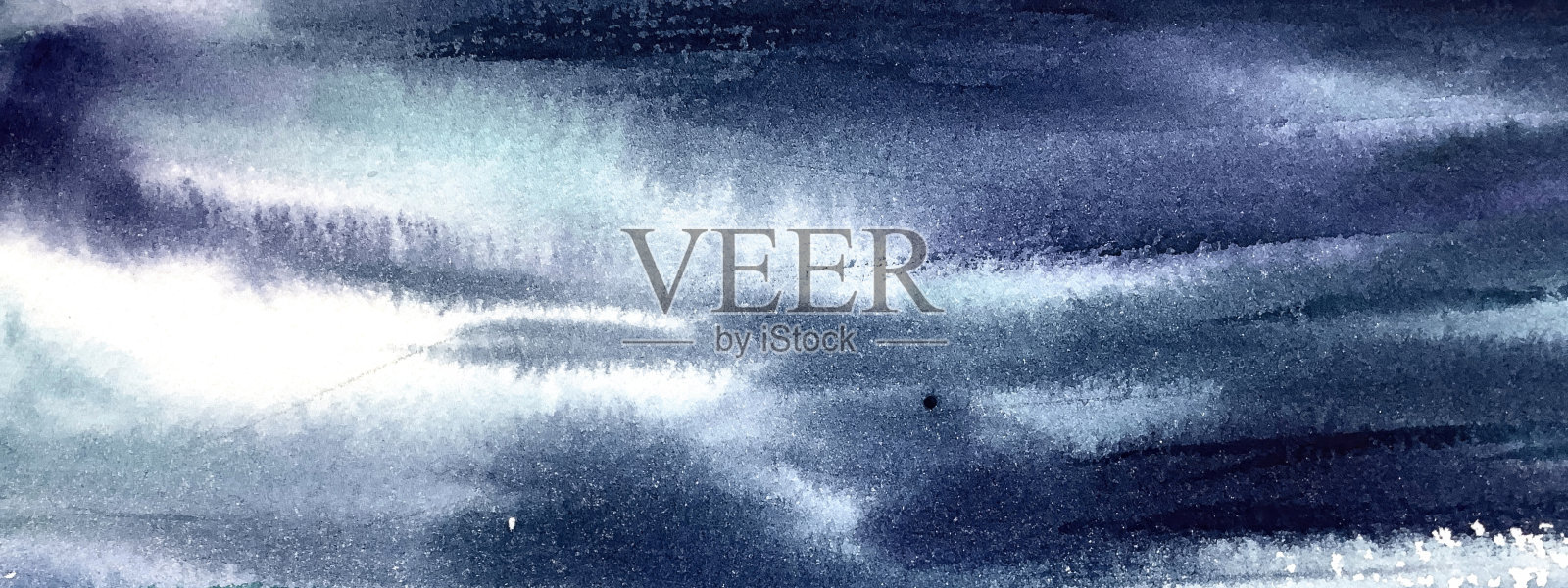 水彩纹理背景深蓝色米色散粉奢华美容产品背景海军蓝海浪云水彩纹理插画图片素材