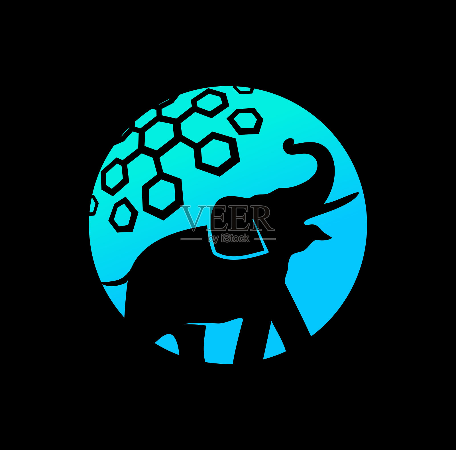 大象数字标志设计插图插画图片素材