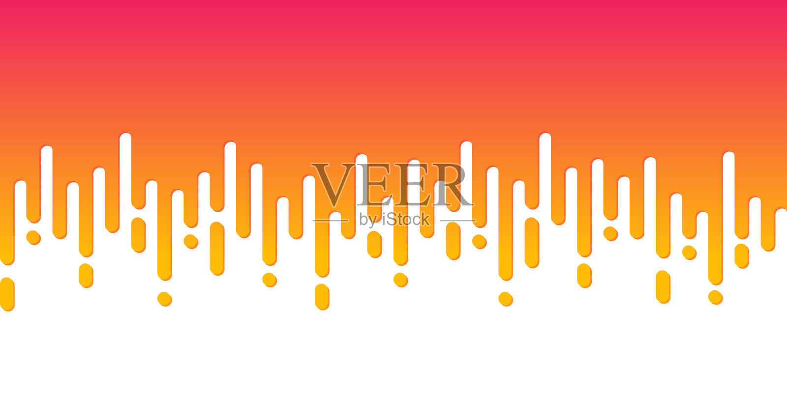 抽象圆形线条-半色调过渡-橙色无缝背景插画图片素材