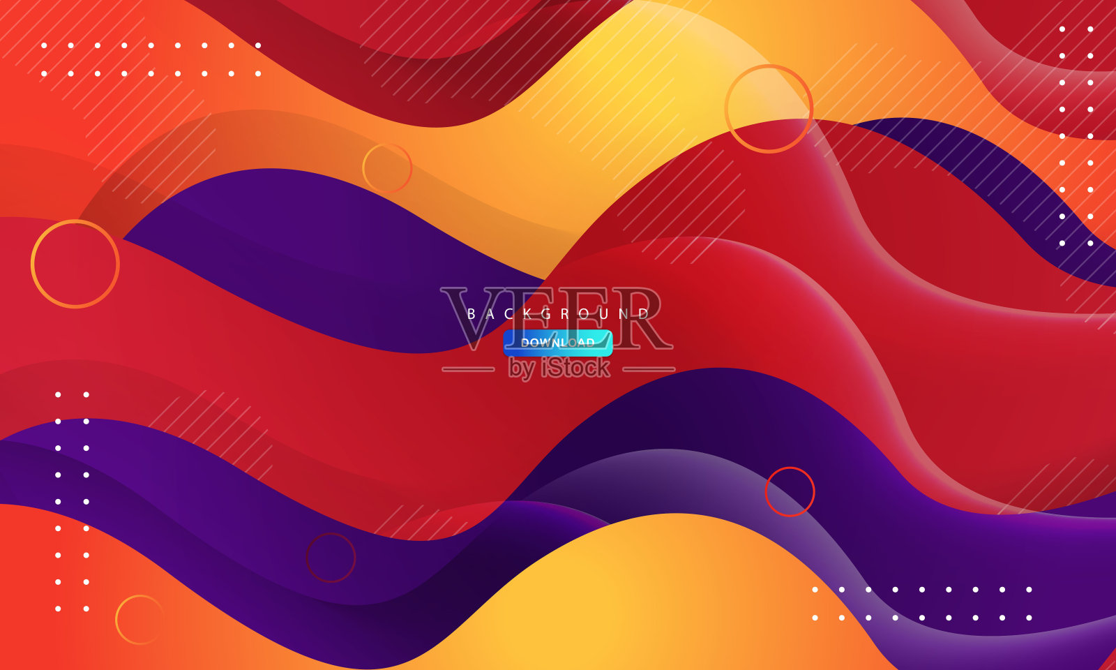 剪纸层背景与橙色和紫色的装饰设计向量插画图片素材