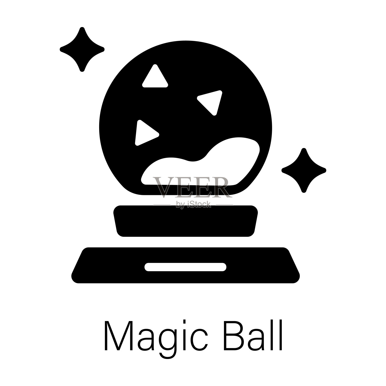 魔法球插画图片素材