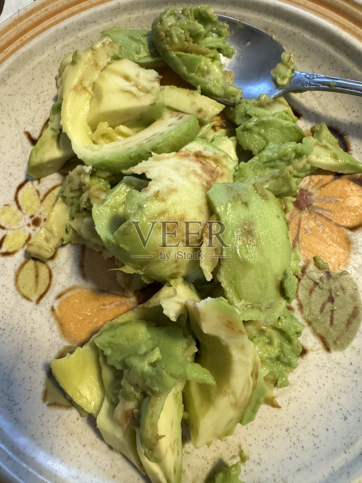 新鲜牛油果内胆照片摄影图片