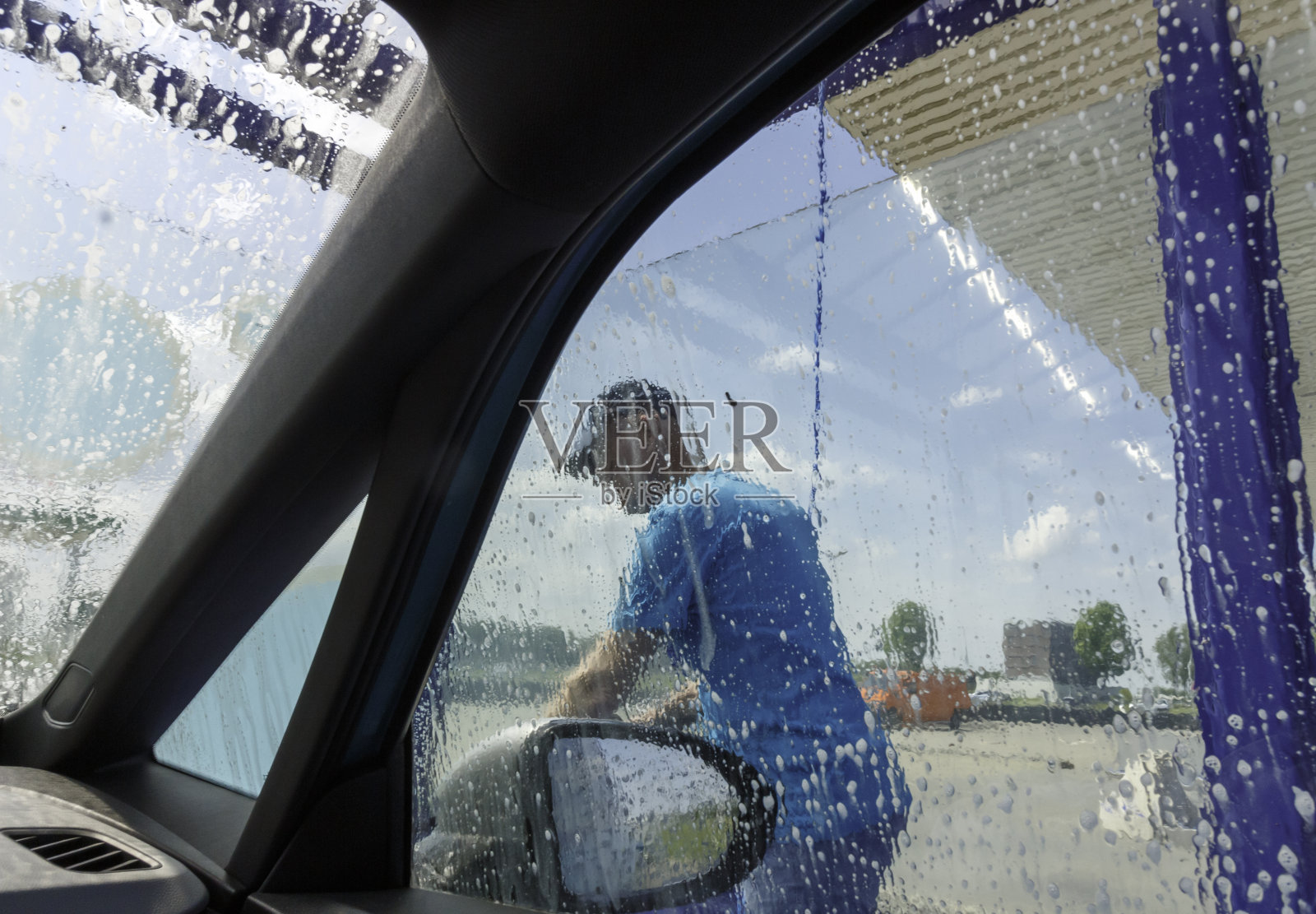 自助洗车照片摄影图片