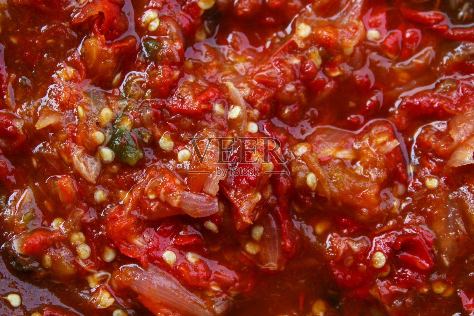 红辣椒酱特写照片摄影图片