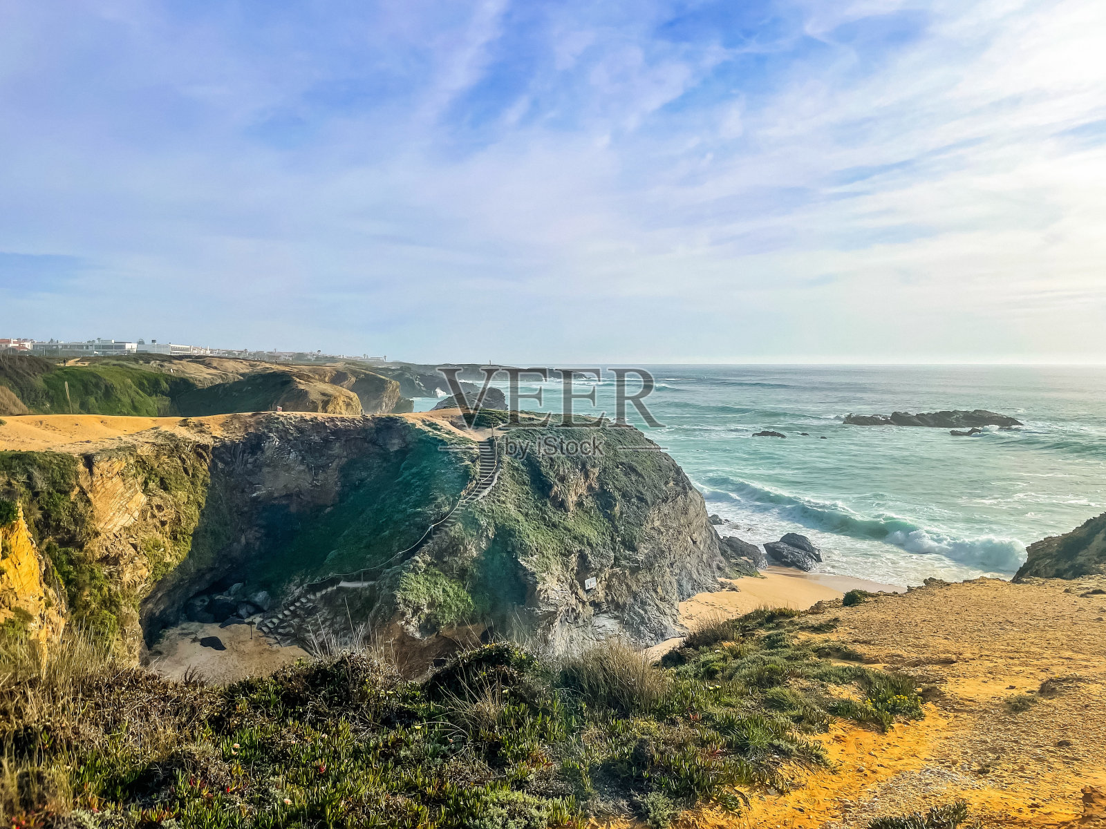 正弦葡萄牙。西海岸。大浪,风暴,冲浪照片摄影图片