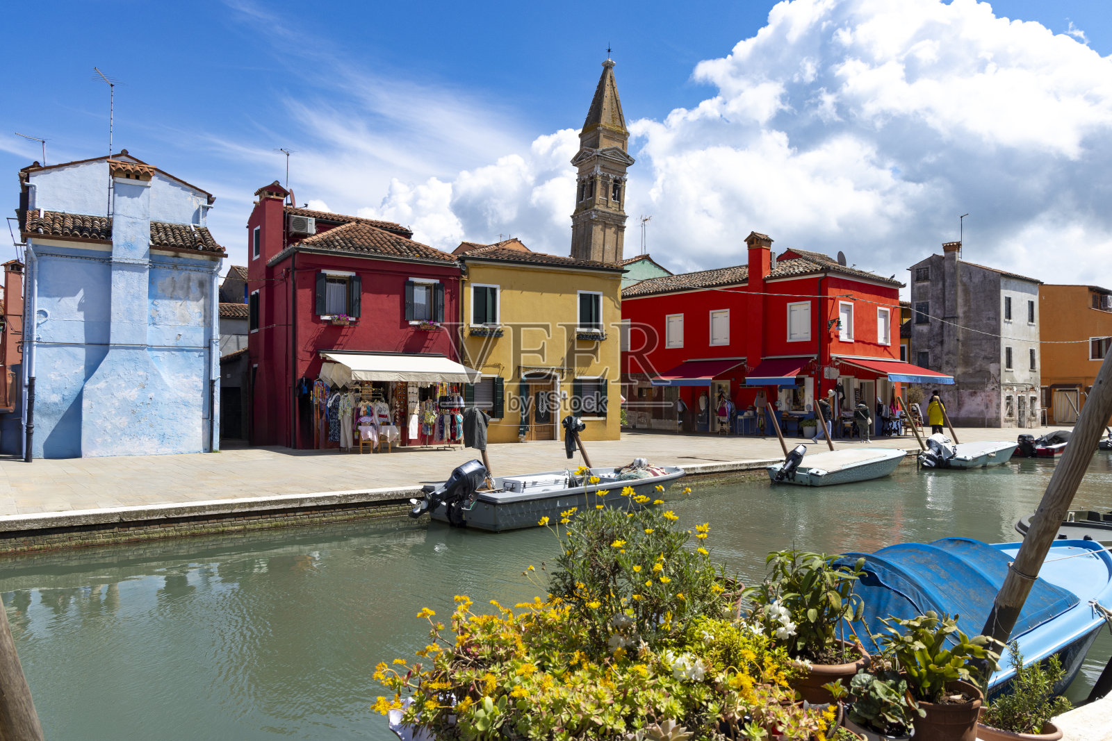 意大利威尼斯的布拉诺照片摄影图片