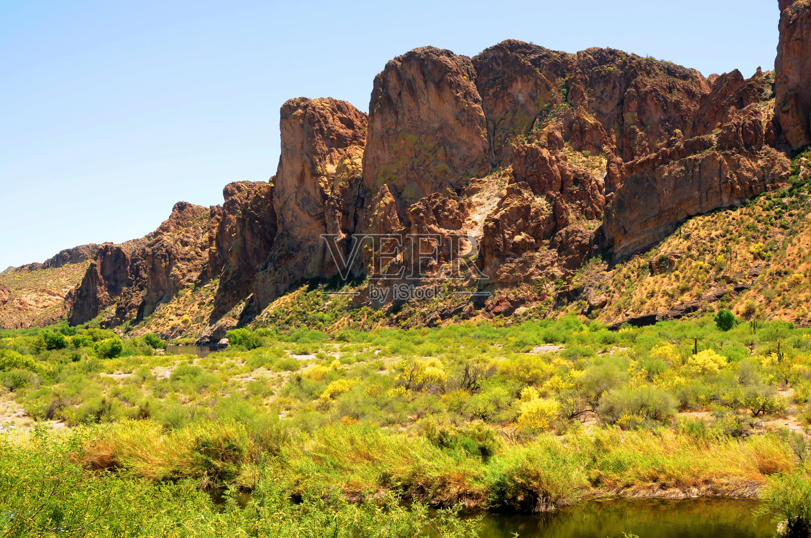 亚利桑那州盐河娱乐区照片摄影图片