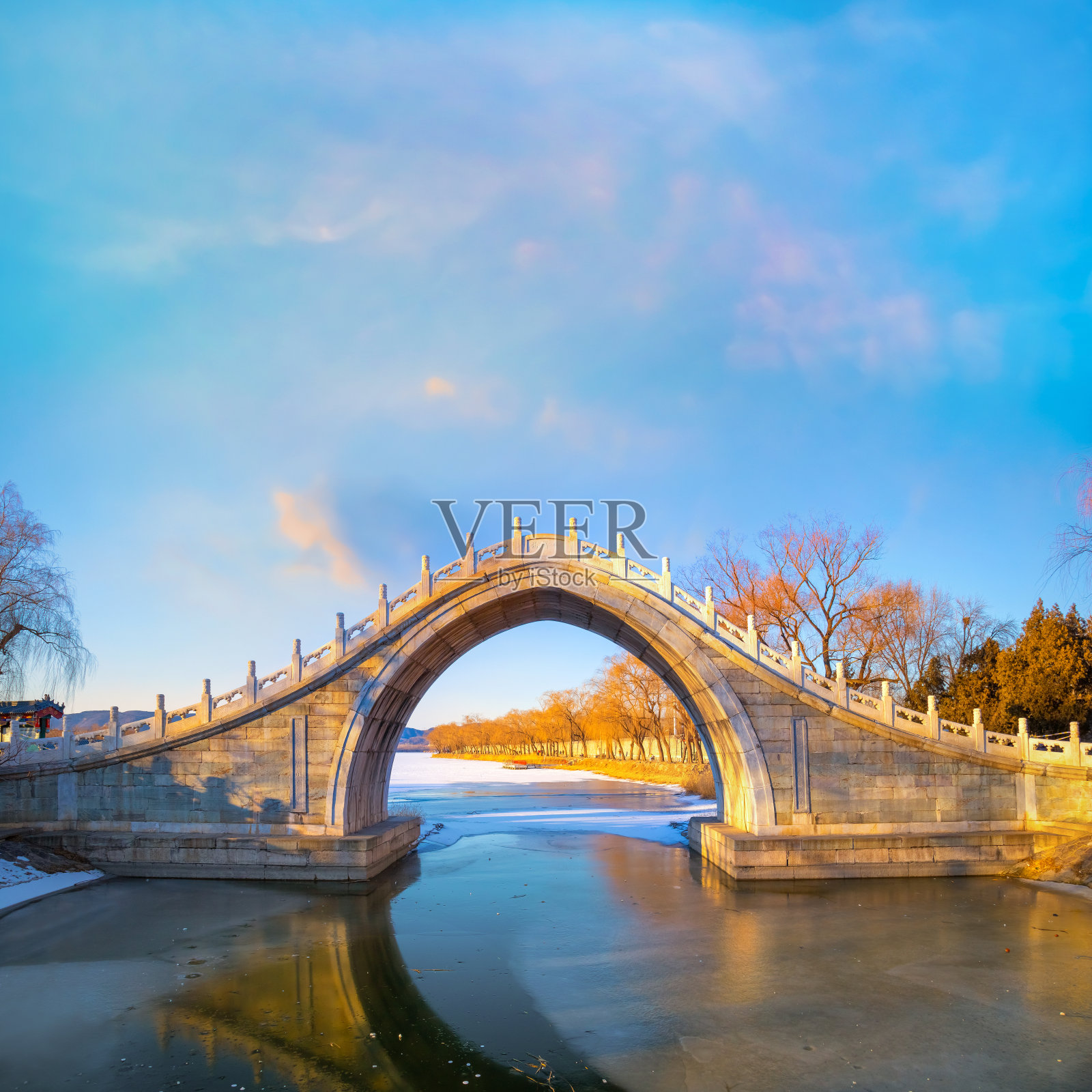 中国北京颐和园修义桥照片摄影图片