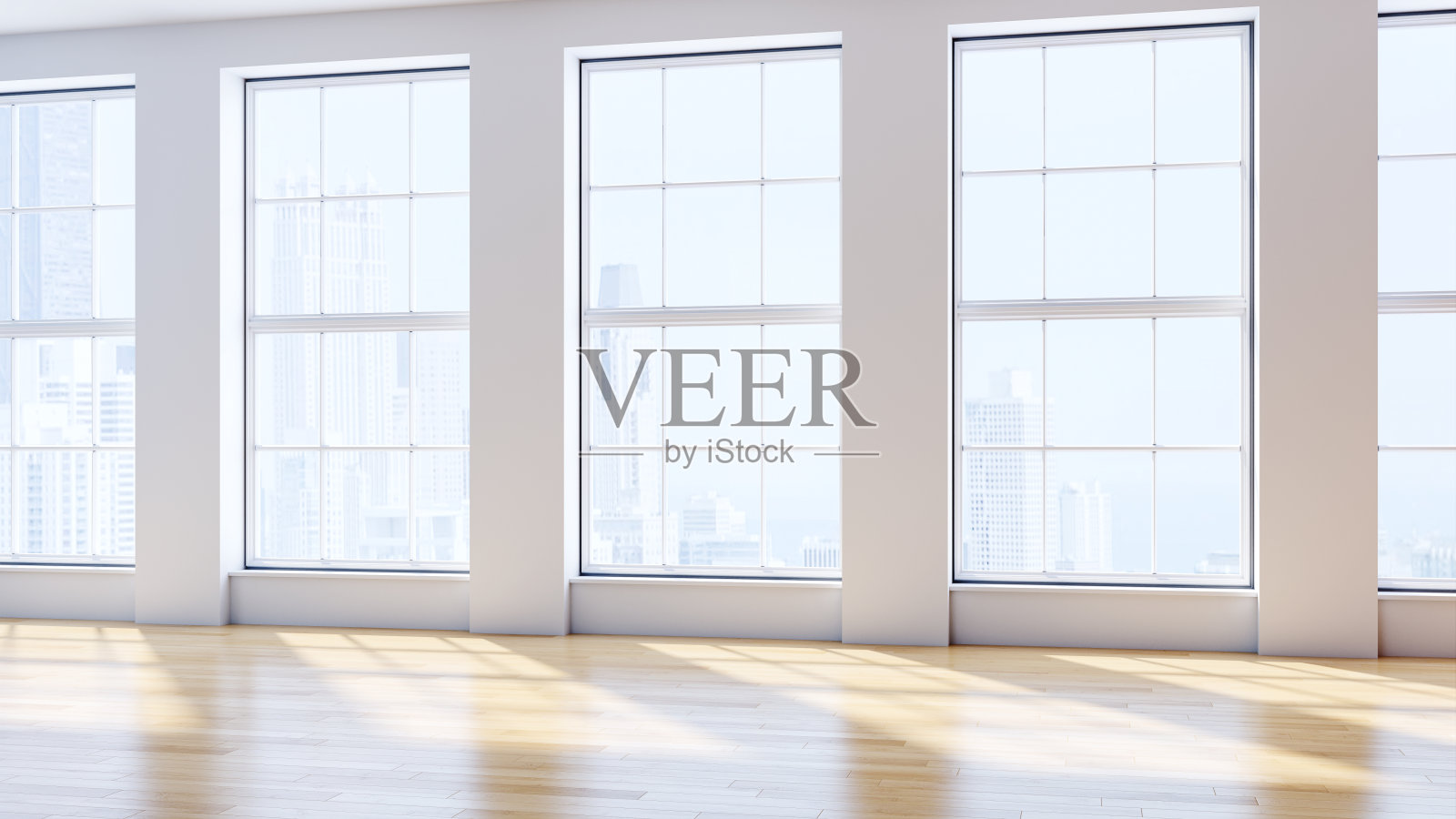 大型豪华现代明亮内饰客厅模型插图3D渲染图像照片摄影图片