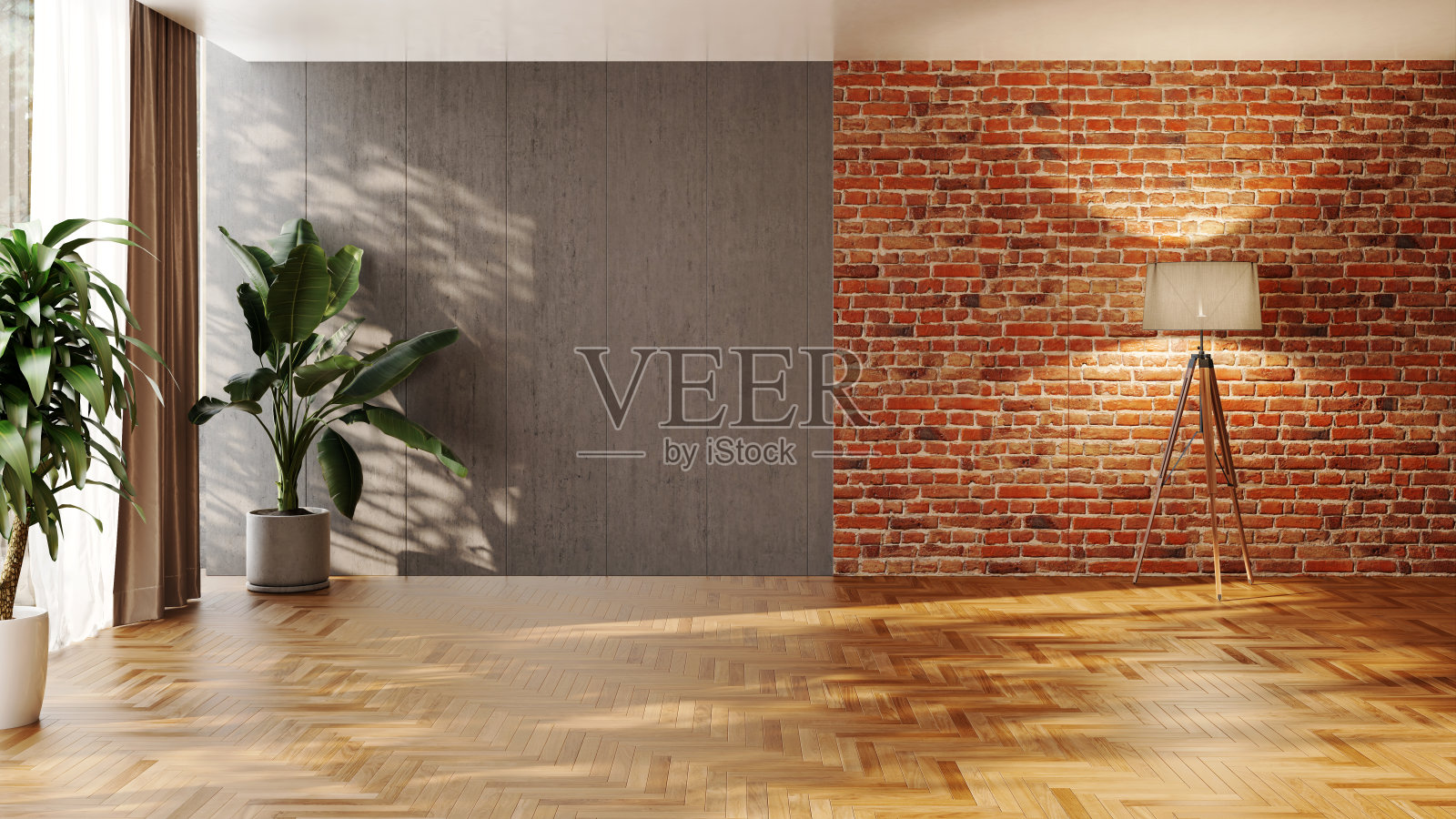 大型豪华现代明亮内饰客厅模型插图3D渲染电脑数字生成图像照片摄影图片