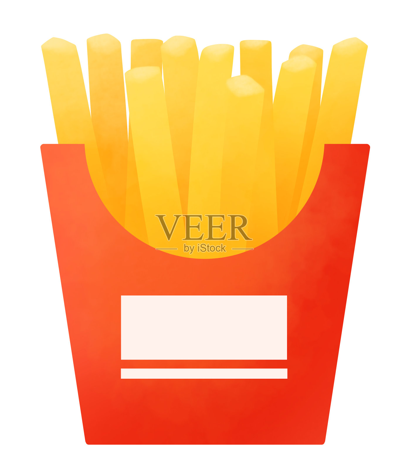 新鲜炸薯条的插图插画图片素材