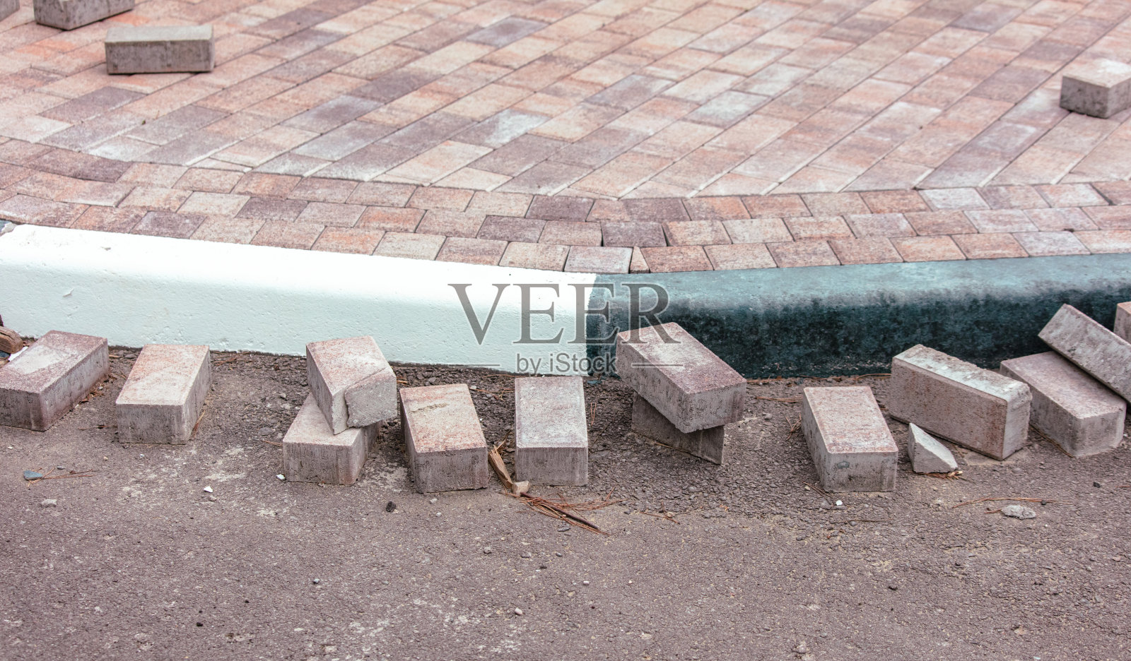 修葺路面铺路板照片摄影图片