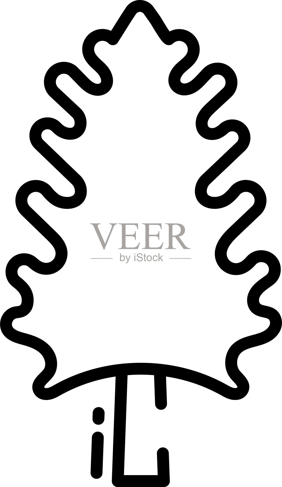 树轮廓矢量图插画图片素材