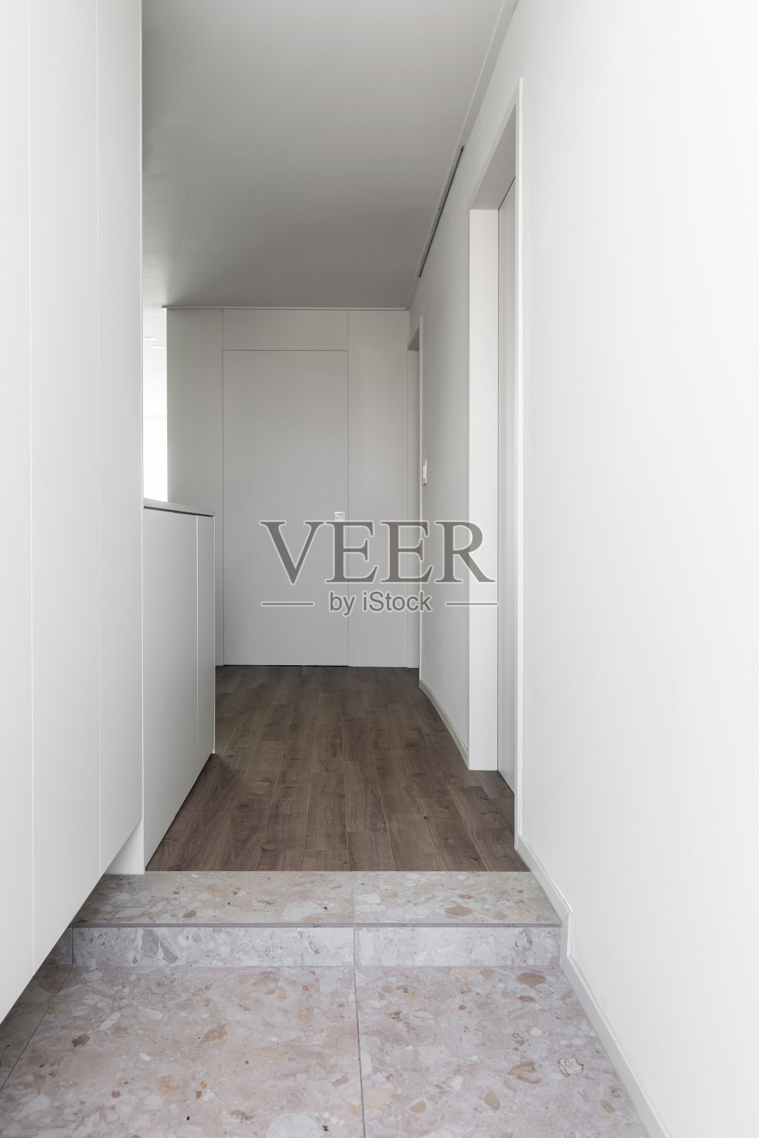 带有现代室内装饰的入口大厅照片摄影图片