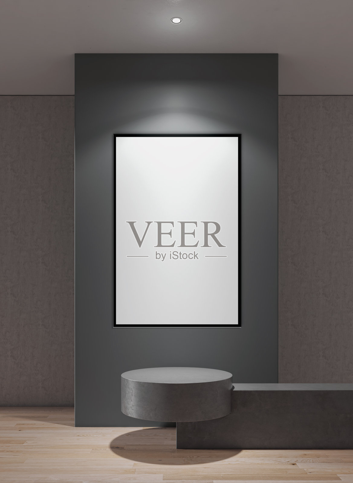 大型豪华现代明亮内饰客厅模型插图3D渲染图像照片摄影图片