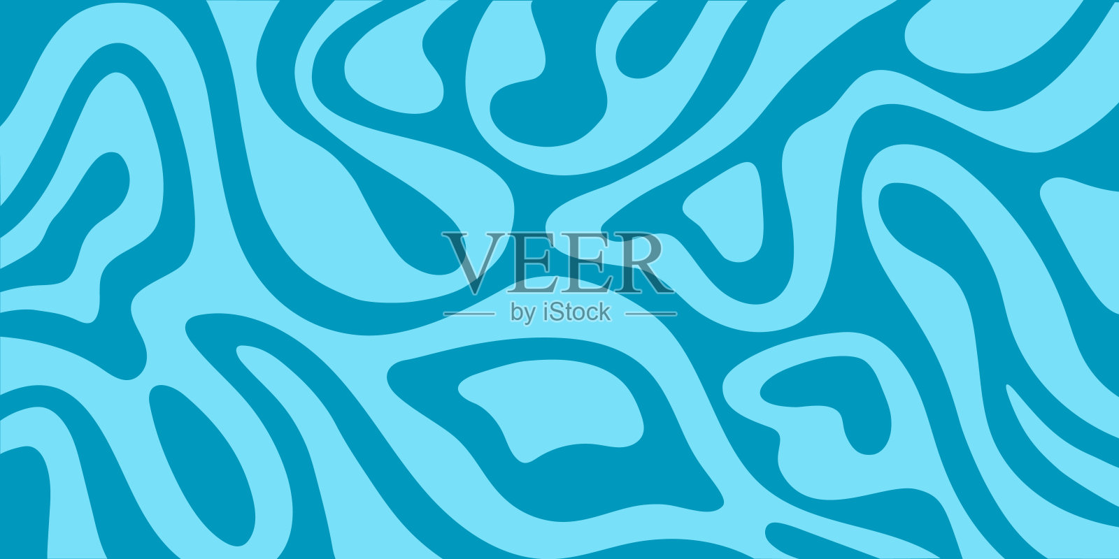 抽象的彩色背景混合的波浪。插画图片素材