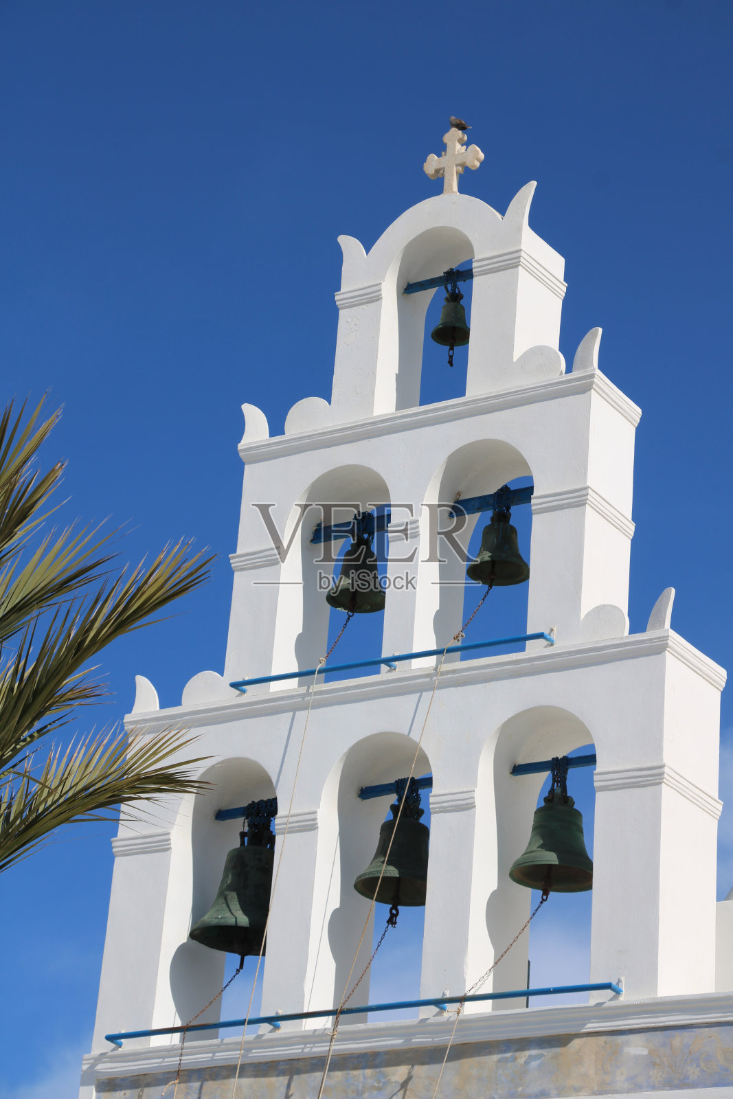 帕纳吉亚教堂钟楼上的阿卡西托斯赞美诗照片摄影图片