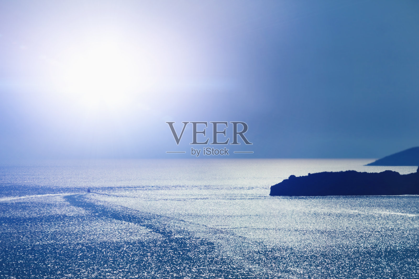 梦幻般的大海背景。地中海,黑山,欧洲照片摄影图片