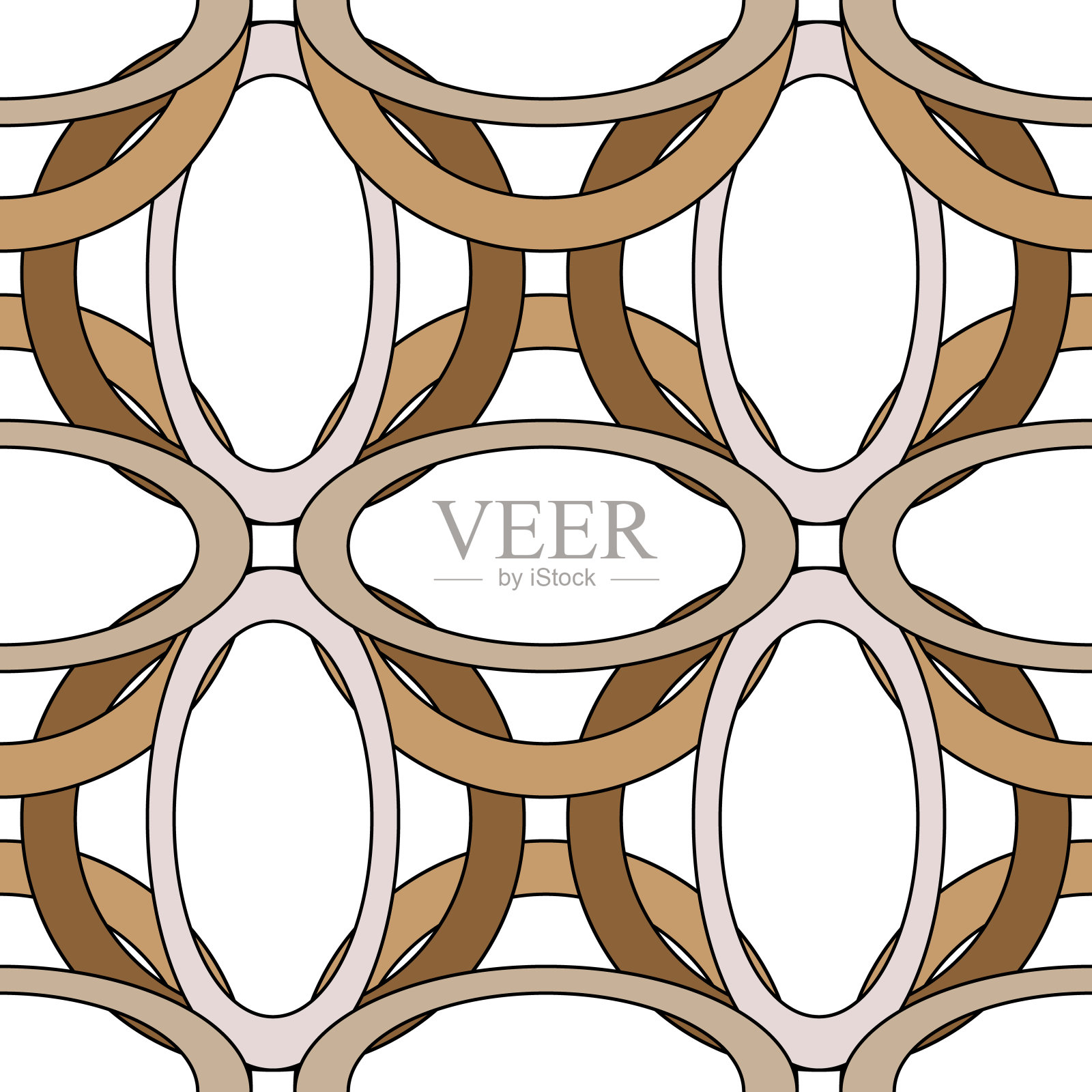 艺术装饰无缝图案。复古线条艺术纹理。时尚几何背景的矢量插图插画图片素材