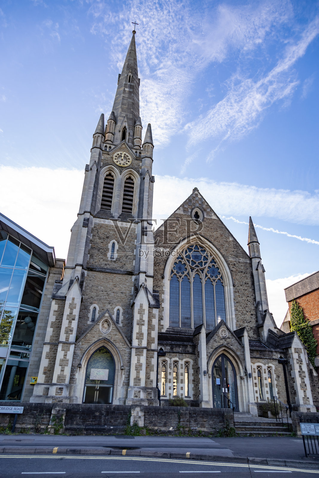 英格兰萨里郡吉尔福德的教堂照片摄影图片