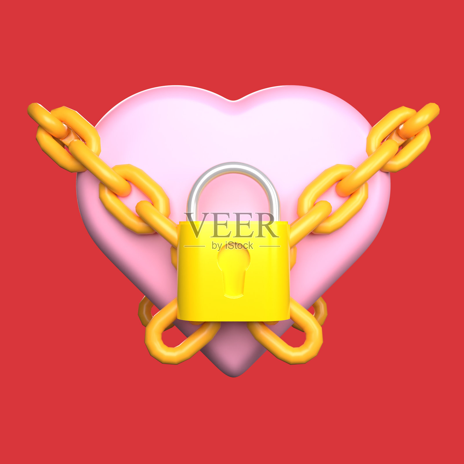 3D浪漫元素插画照片摄影图片