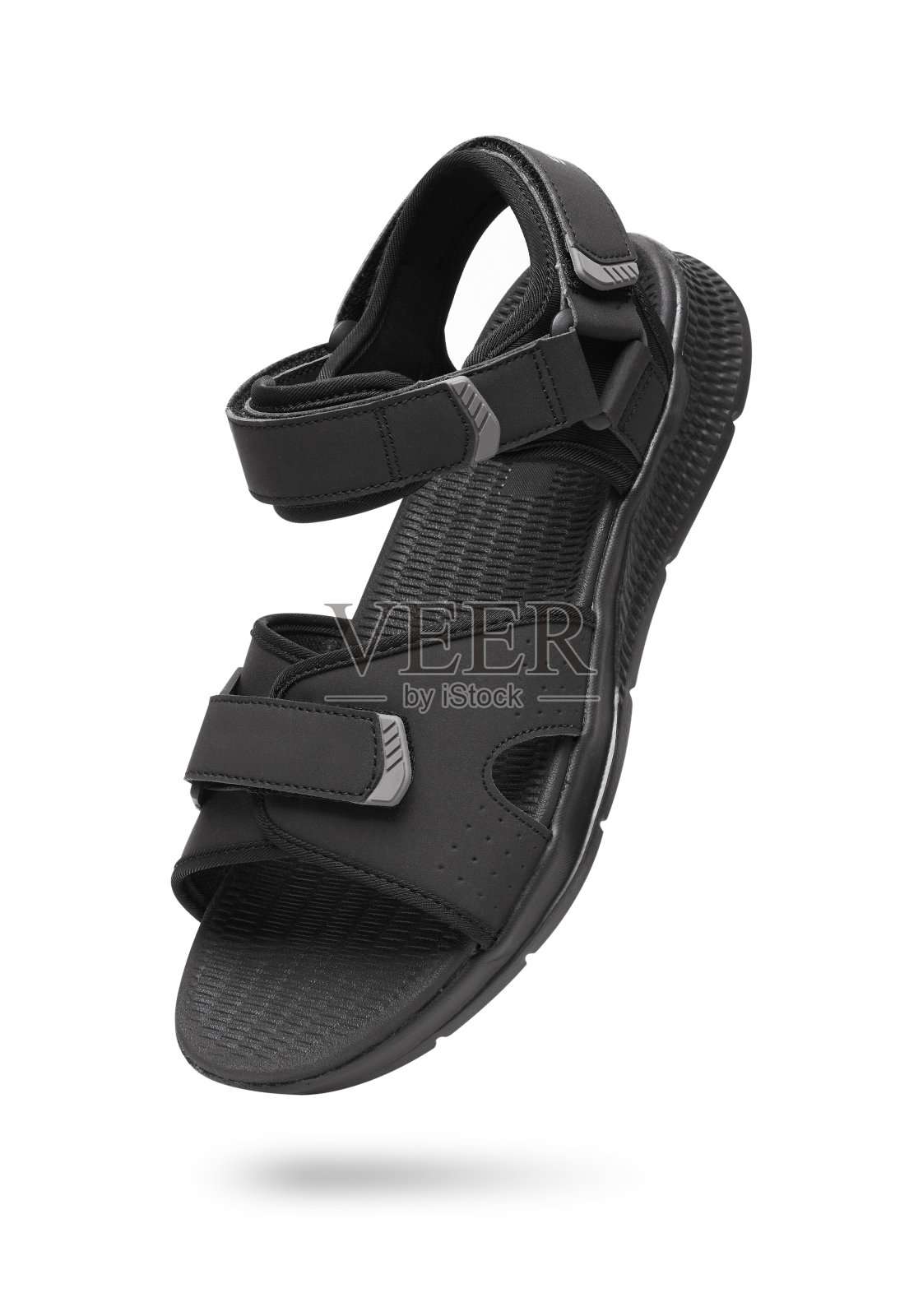 白底凉鞋照片摄影图片