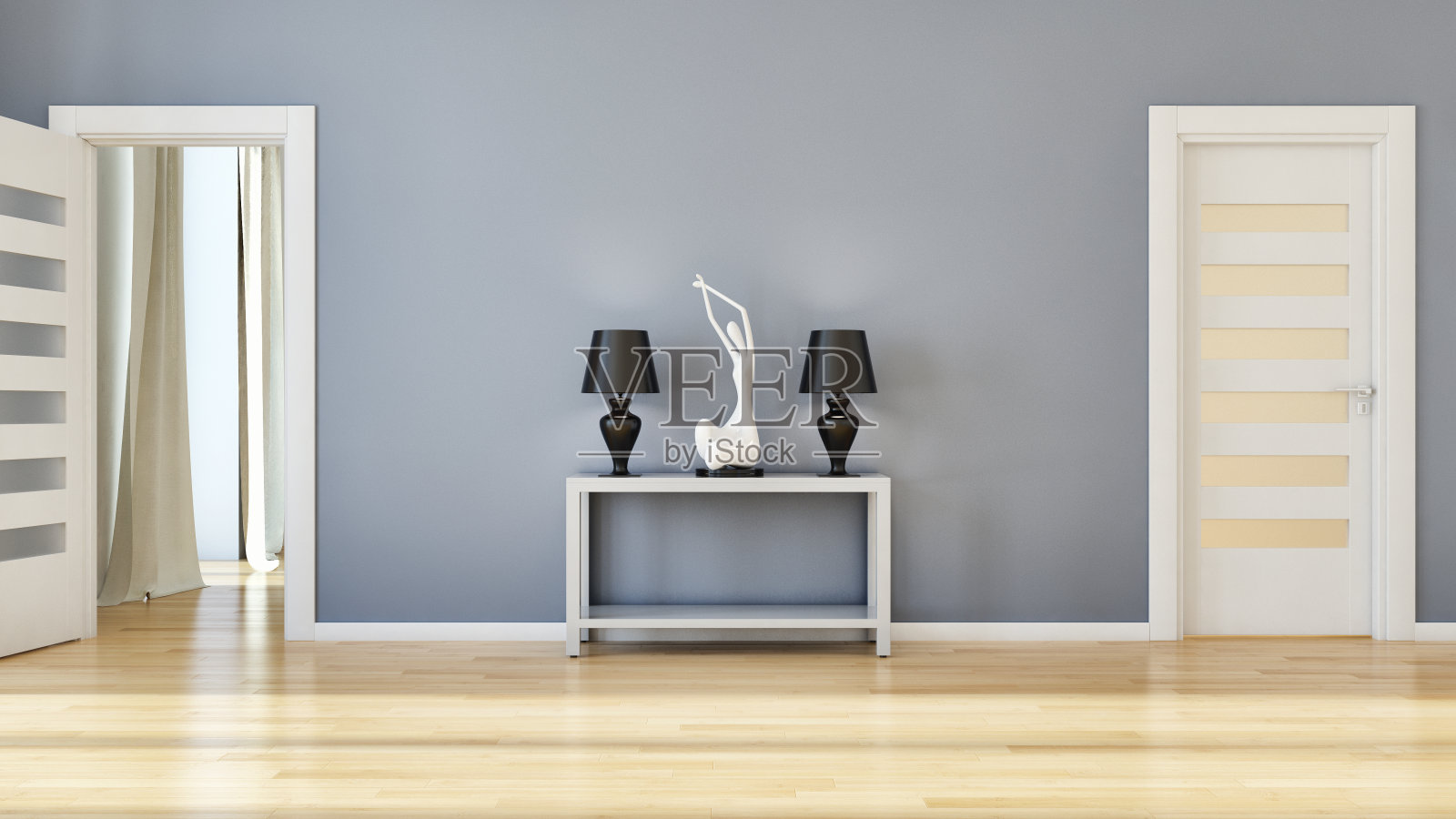 大型豪华现代明亮内饰客厅模型插图3D渲染图像照片摄影图片