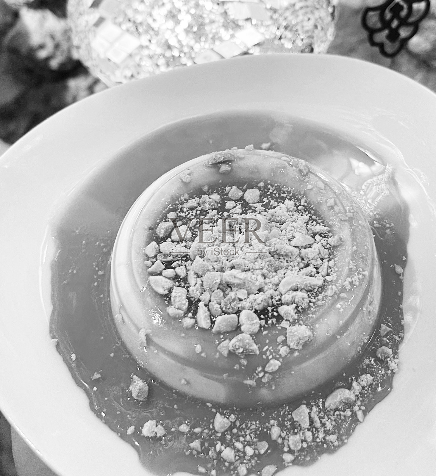 黑白甜点特写细节纹理视图照片摄影图片