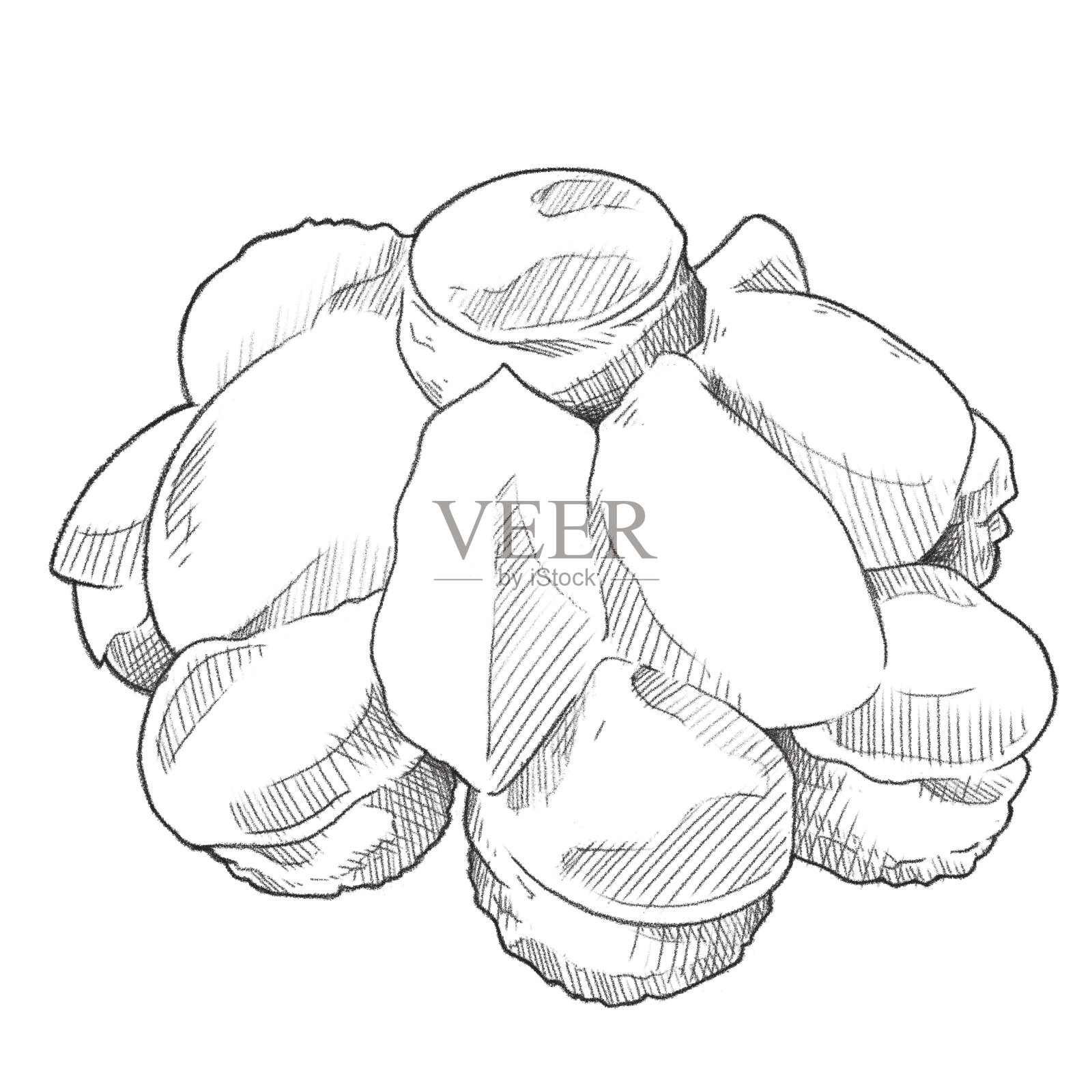 美食小品法国糕点圣奥诺瓦插画图片素材