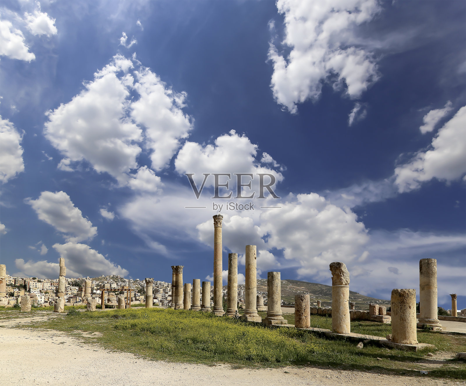 约旦杰拉什古罗马遗址照片摄影图片