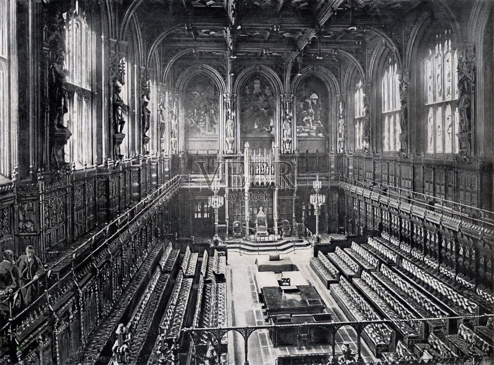 上议院,议会大厦,伦敦,英国政府19世纪的照片照片摄影图片