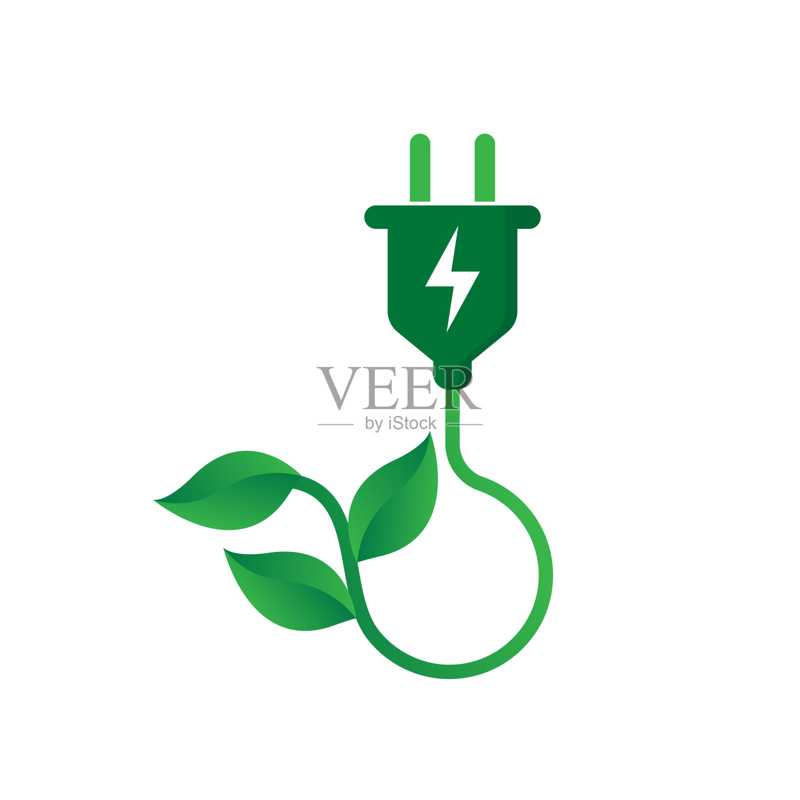 生态能源图标概念插画图片素材